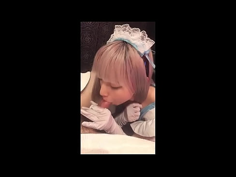 ❤️ Japoński Idol [mayuka], kostium francuskiej pokojówki, część 1, obciąganie i walenie konia z balsamem ☑  Sex at pl.pornohdmega.ru ❌❤